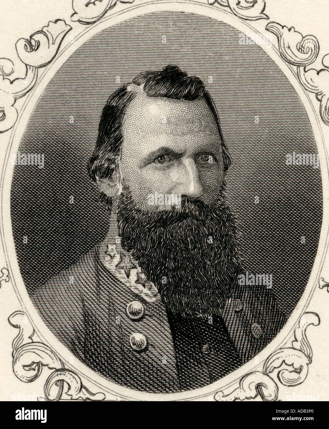 James Ewell Brown Stuart, aka Jeb Stuart, 1833 - 1864. American Major General in the Confederate army during the American Civil War Stock Photo