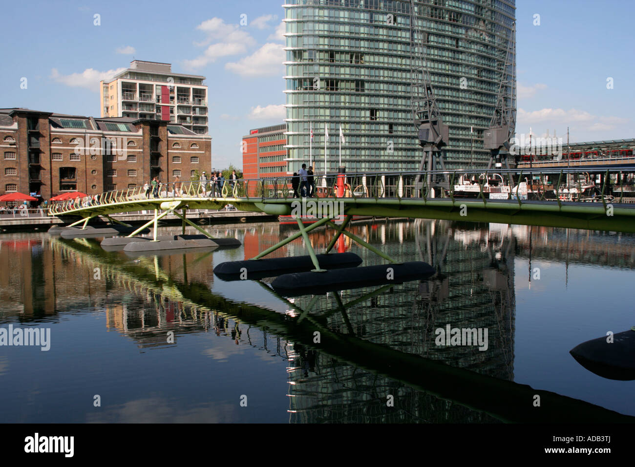canary wharf london docklands office development dock reflections ...