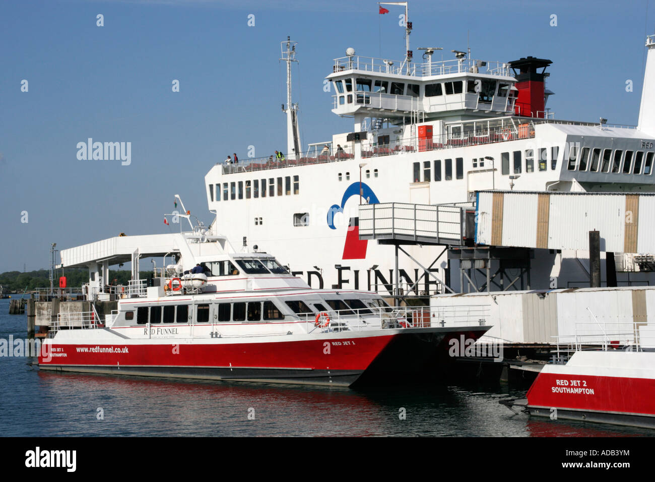 red funnel isle of wight ferry services southampton hampshire england uk gb Stock Photo