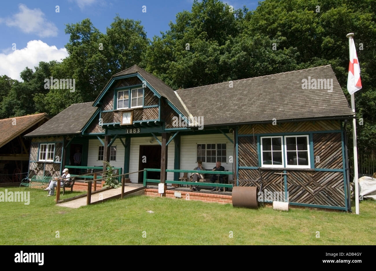Rural Life Centre Tilford Surrey UK Cricket Pavilion Stock