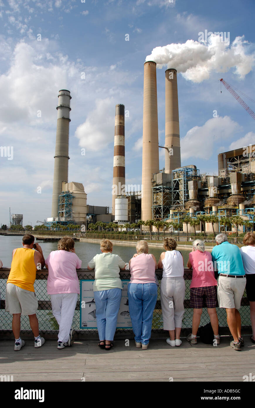 Manatee viewing station at the TECO Tampa Electric Company Florida