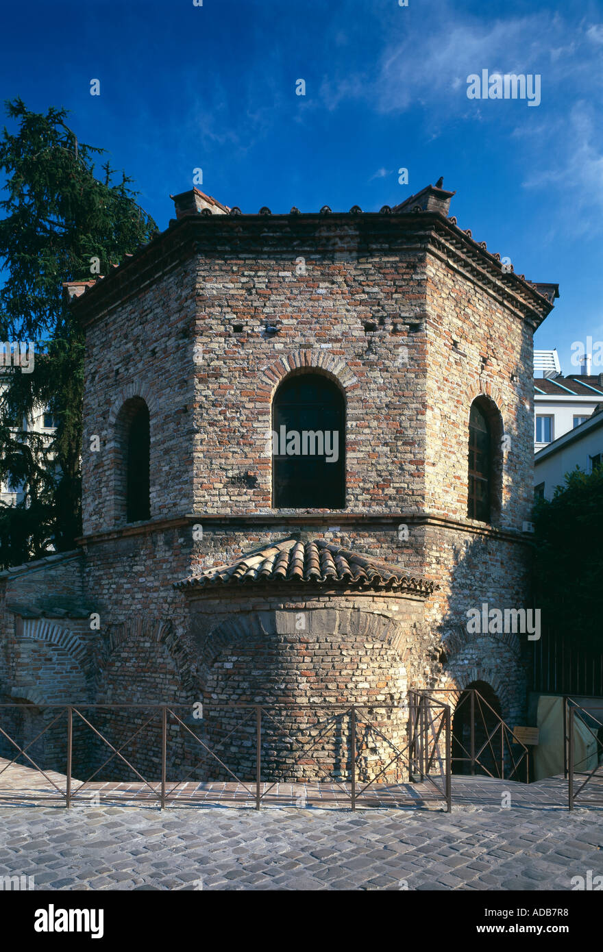 Arian Baptistery, Ravenna, built by Theodoric, 403  - 526 AD. Stock Photo