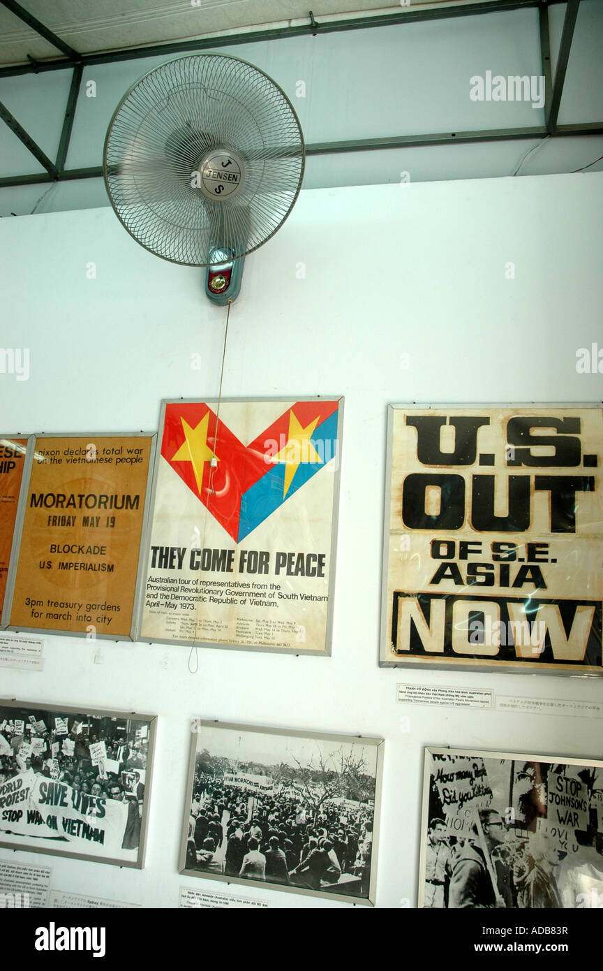 Vietnamese anti US Propoganda in the war museum in Ho Chi Minh City ...
