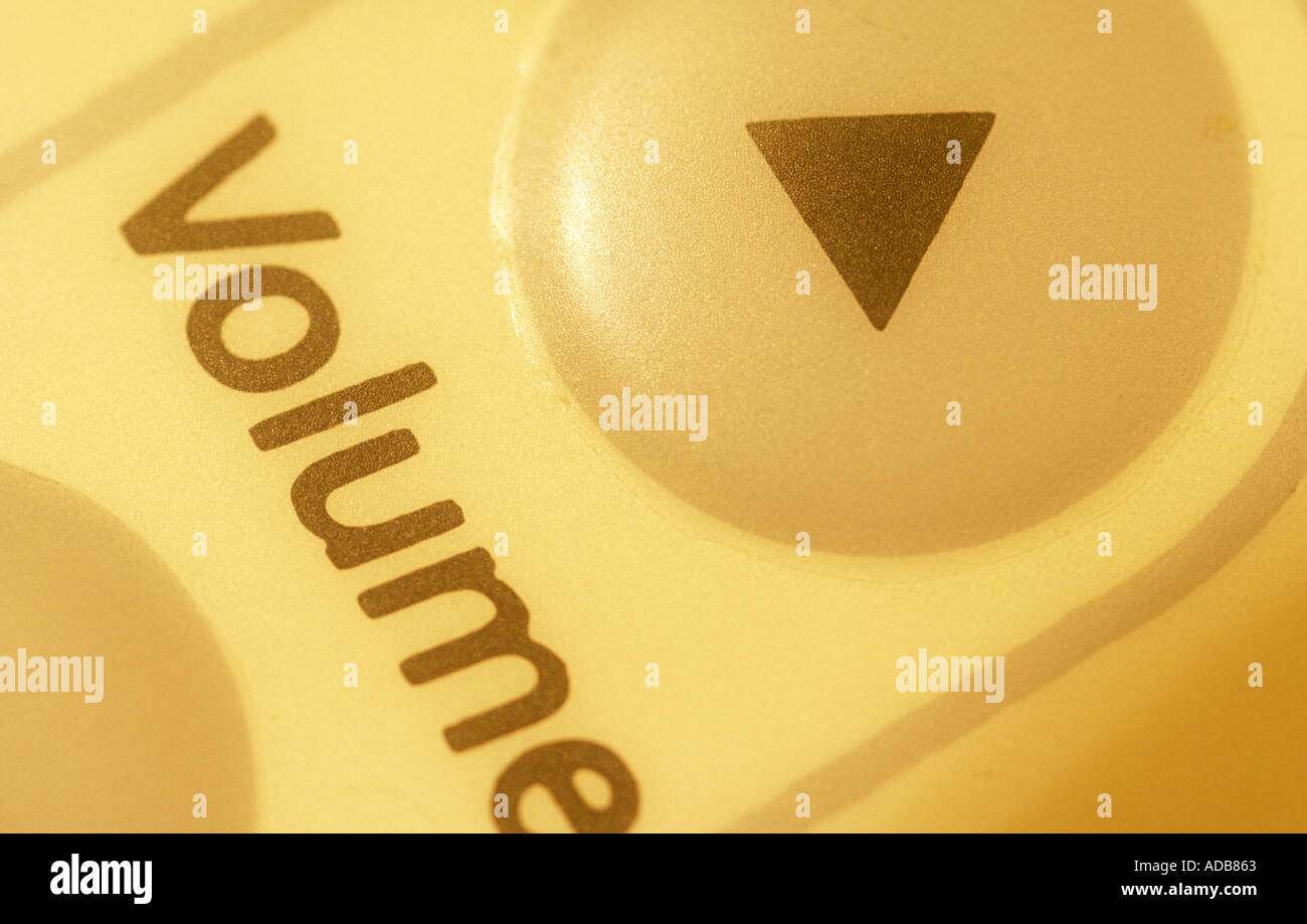 Volume Control Button Stock Photo Alamy