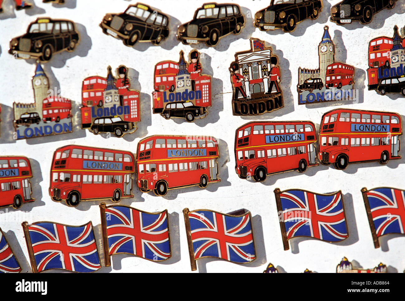 Tourist souvenirs showing London landmarks Stock Photo