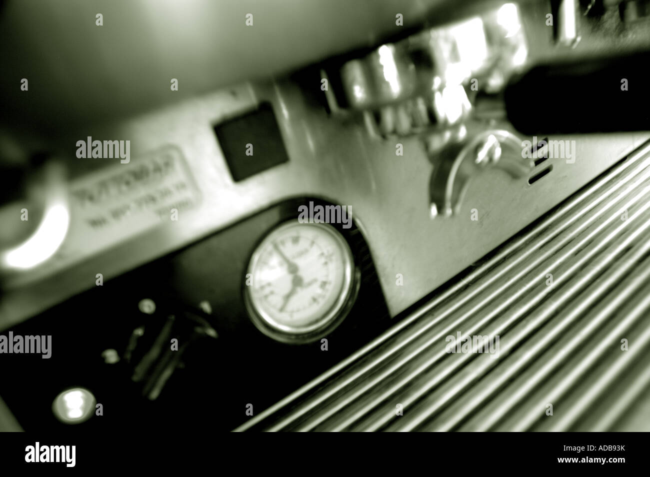 Italian coffee machine used to make espresso and cappucino Stock Photo