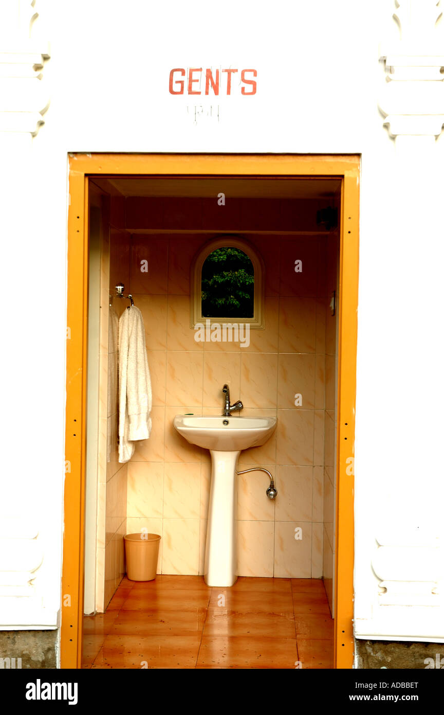 A cleaner Hotel toilet in Bikaner Rajasthan India Stock Photo Alamy
