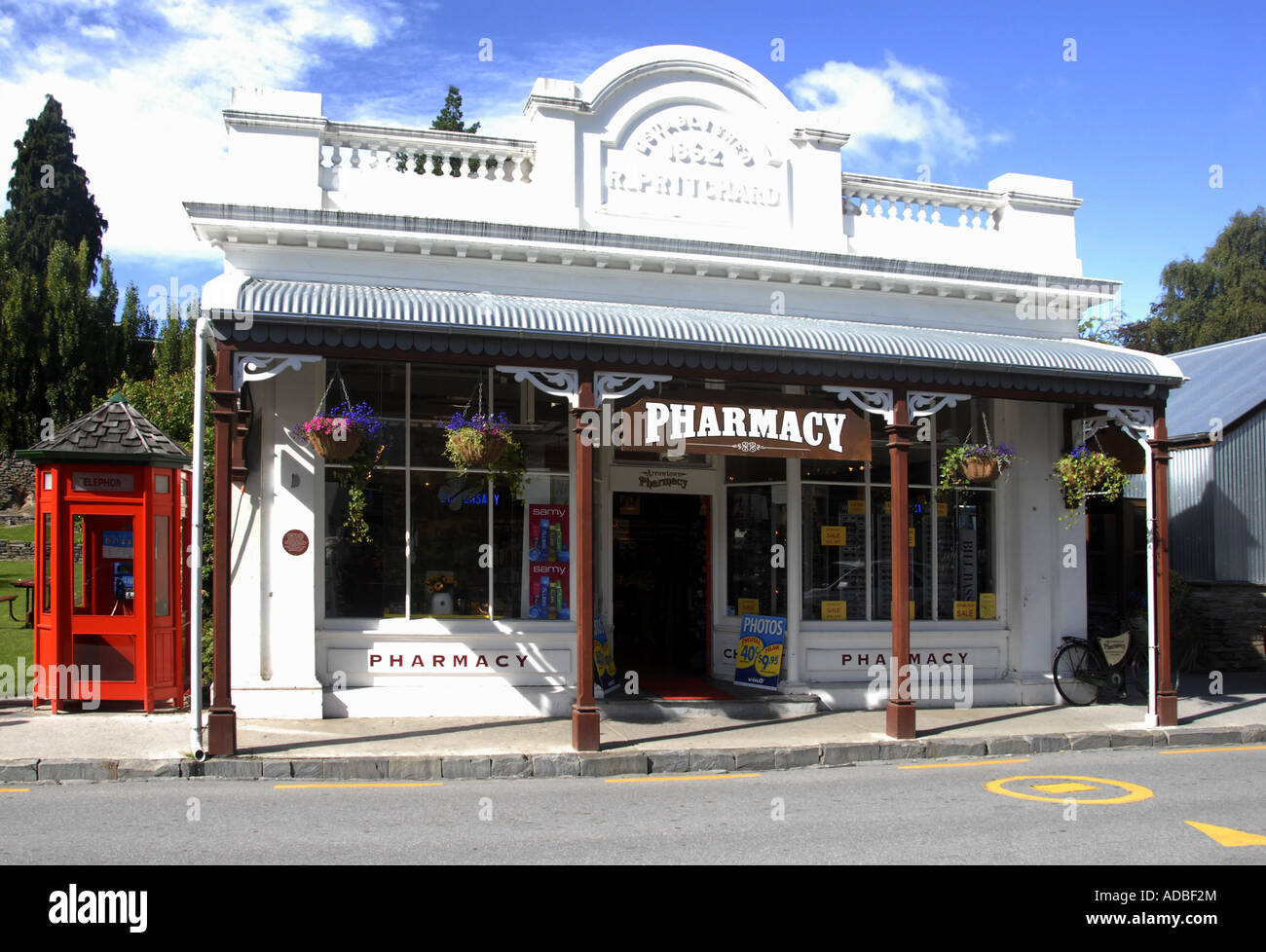 Pharmacy Arrowtown South Island New Zealand Stock Photo