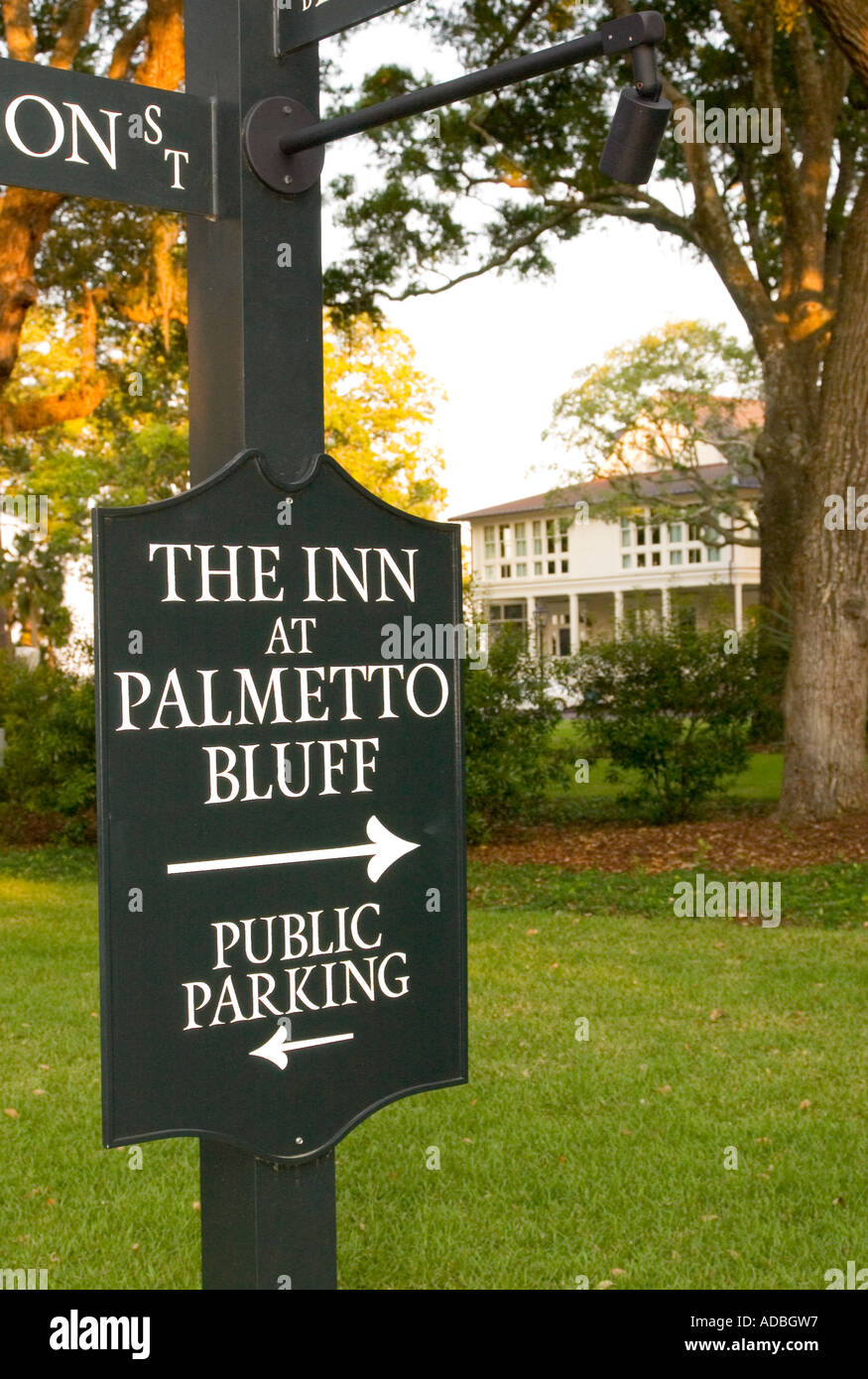 Palmetto bluff sign bluffton south carolina usa hires stock