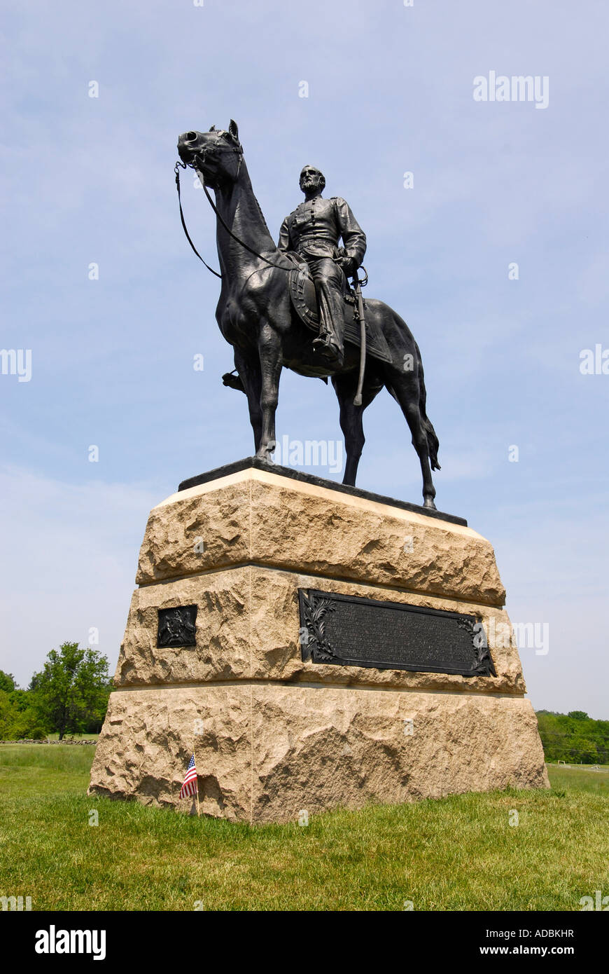 Memorial to Union Commander in Chief Major General George Meade Stock ...