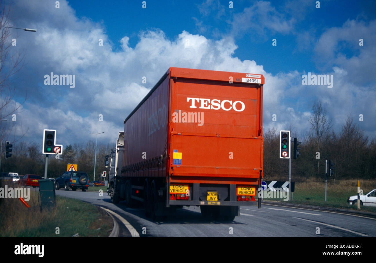 Tesco Lorry Swindon Stock Photo