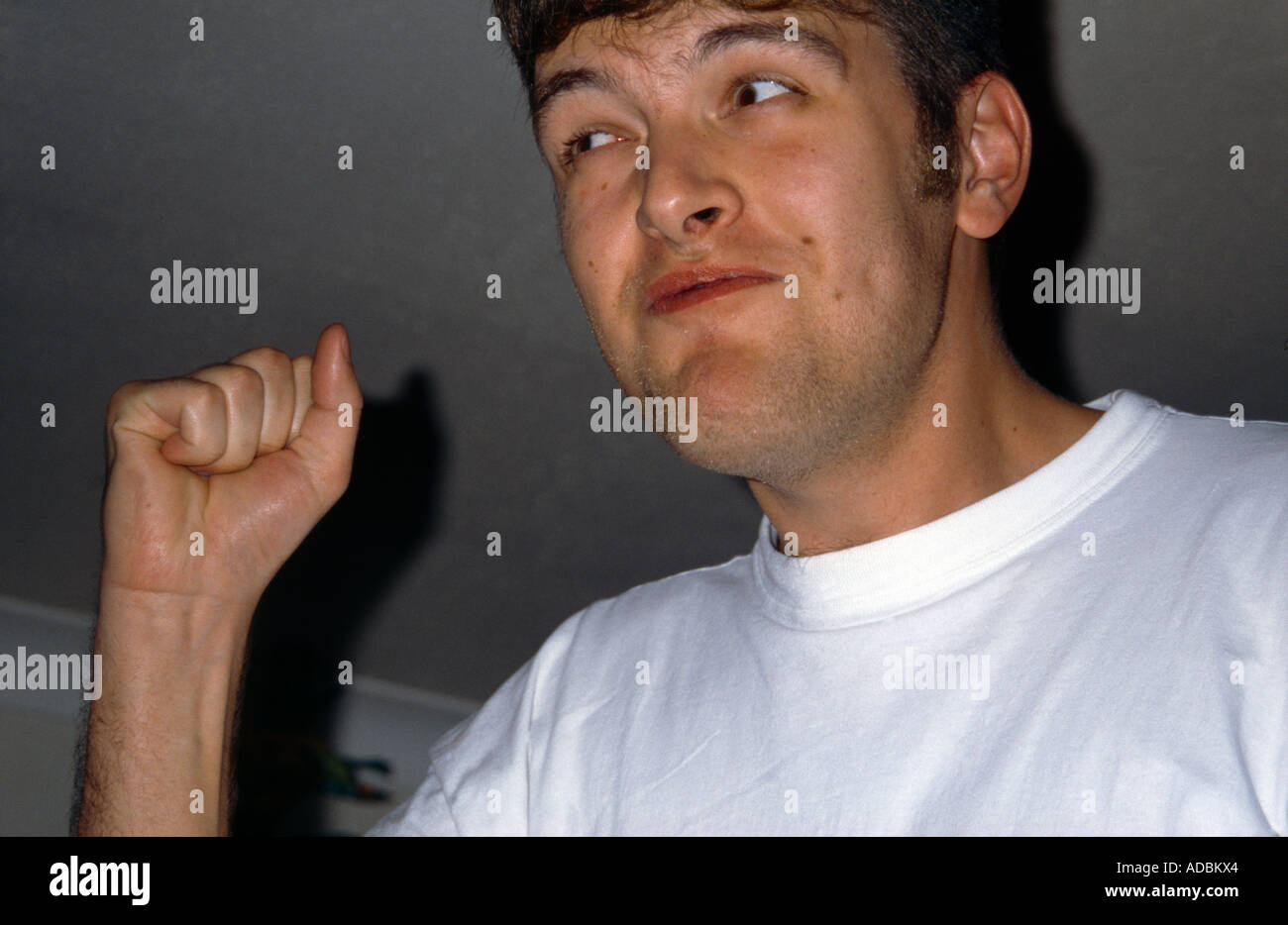 Man 20's 'yes' Punching The Air Stock Photo Alamy