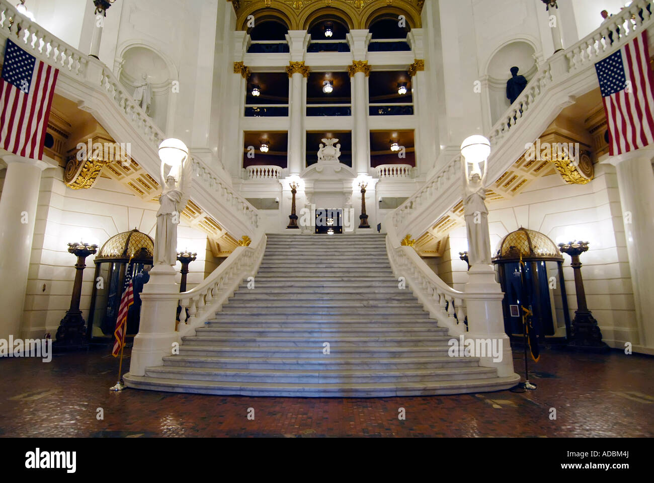 Inside The State Capitol Building at Harrisburg Pennsylvania PA Stock