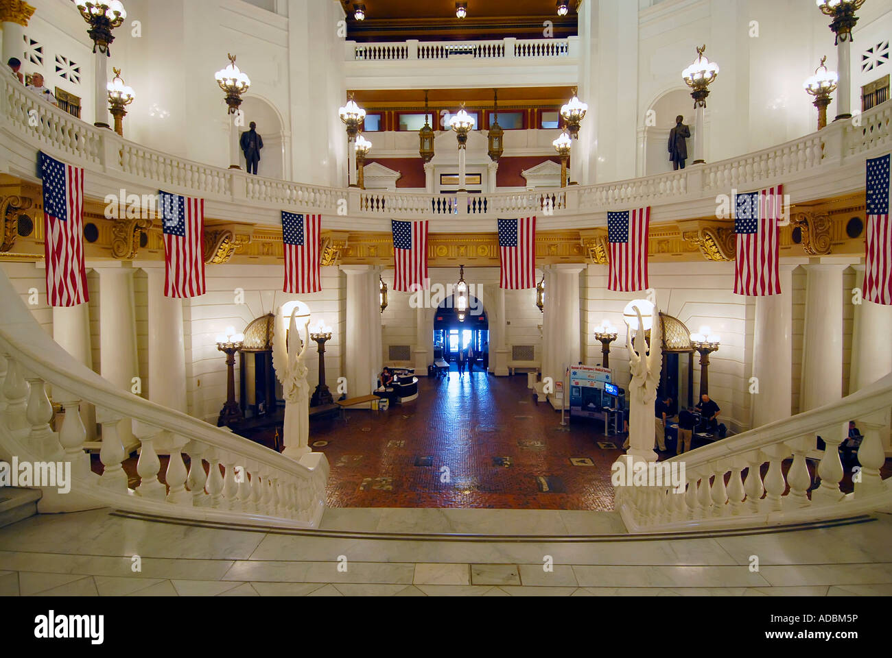 Inside The State Capitol Building at Harrisburg Pennsylvania PA Stock
