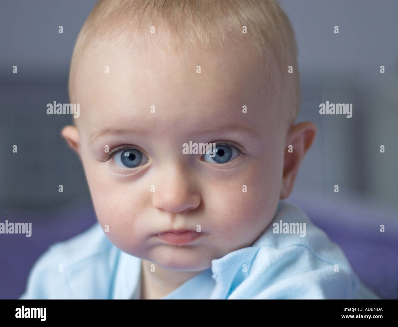 10 month old baby boy with blue eyes Stock Photo - Alamy