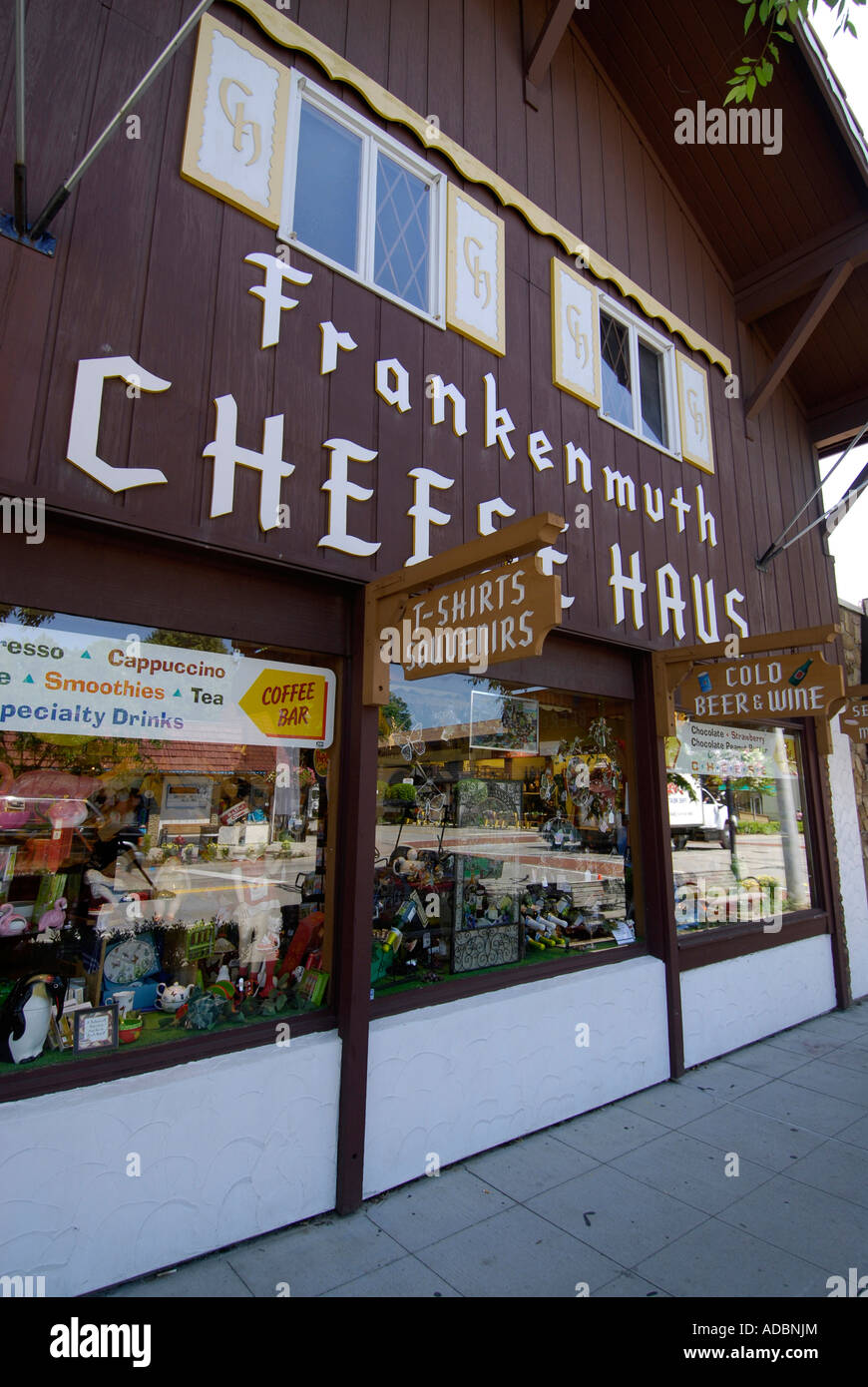 The famous Cheese Haus at Historical Frankenmuth Michigan MI Stock