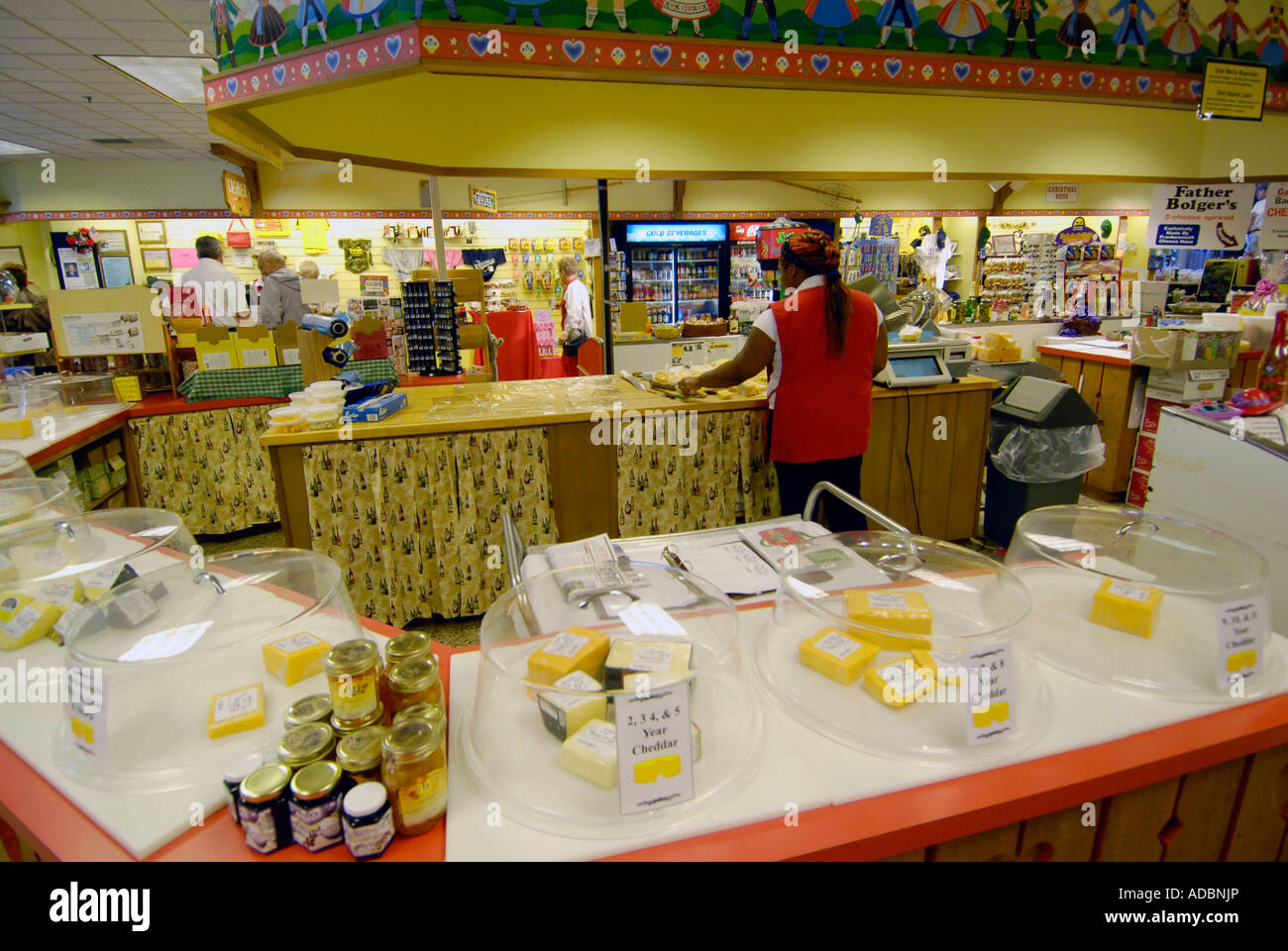 The famous Cheese Haus at Historical Frankenmuth Michigan MI Stock