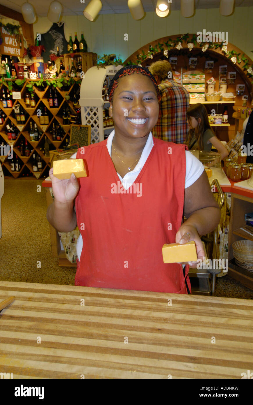 The famous Cheese Haus at Historical Frankenmuth Michigan MI Stock