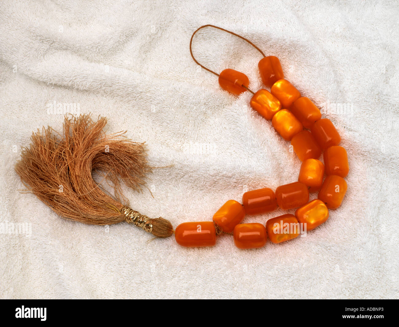Amber Koboloi Greek Worry beads Stock Photo Alamy