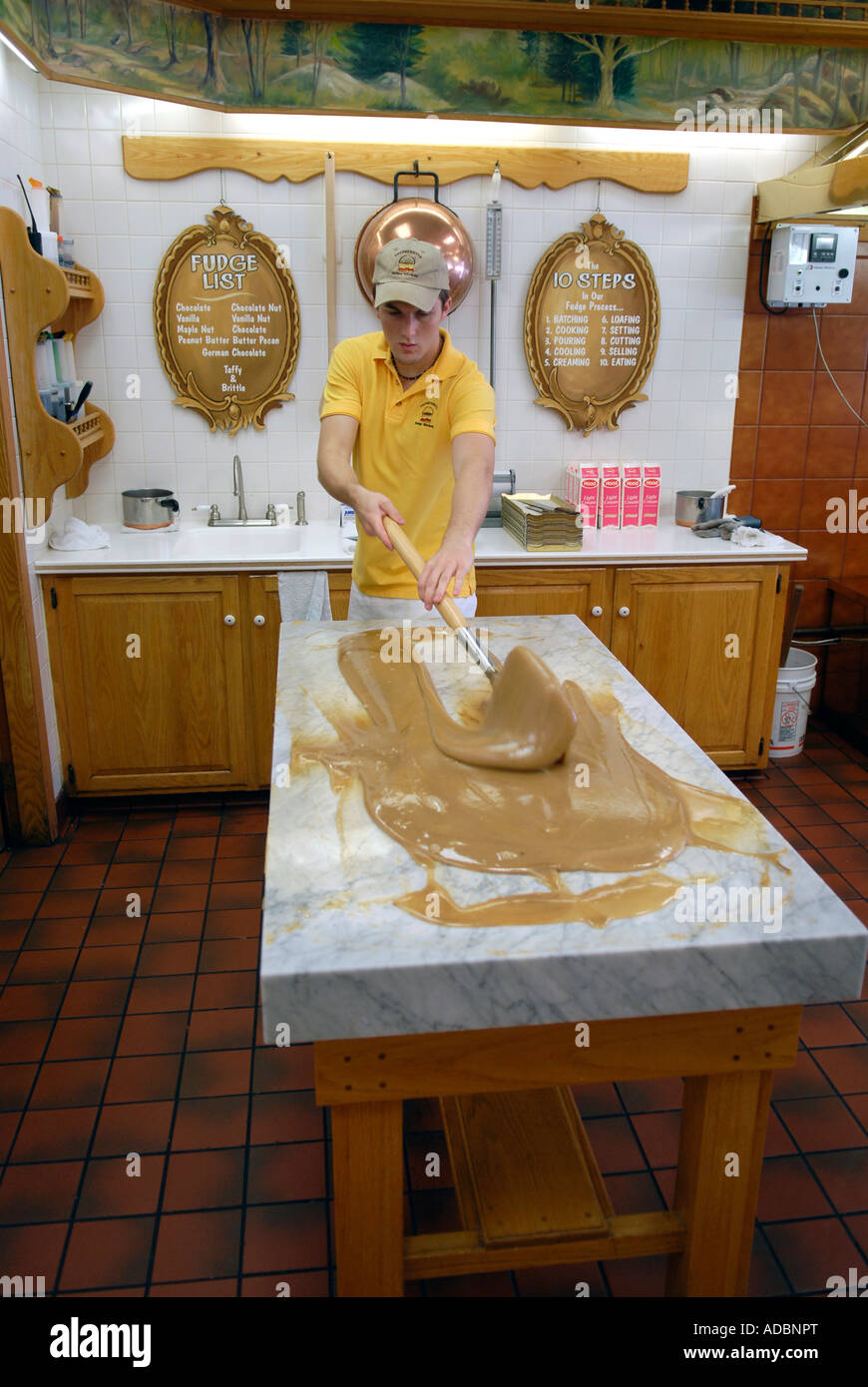The Fudge Kitchen at Historical Frankenmuth Michigan MI Stock Photo Alamy