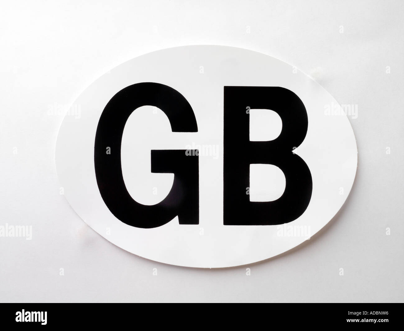 GB Car Sticker Stock Photo - Alamy
