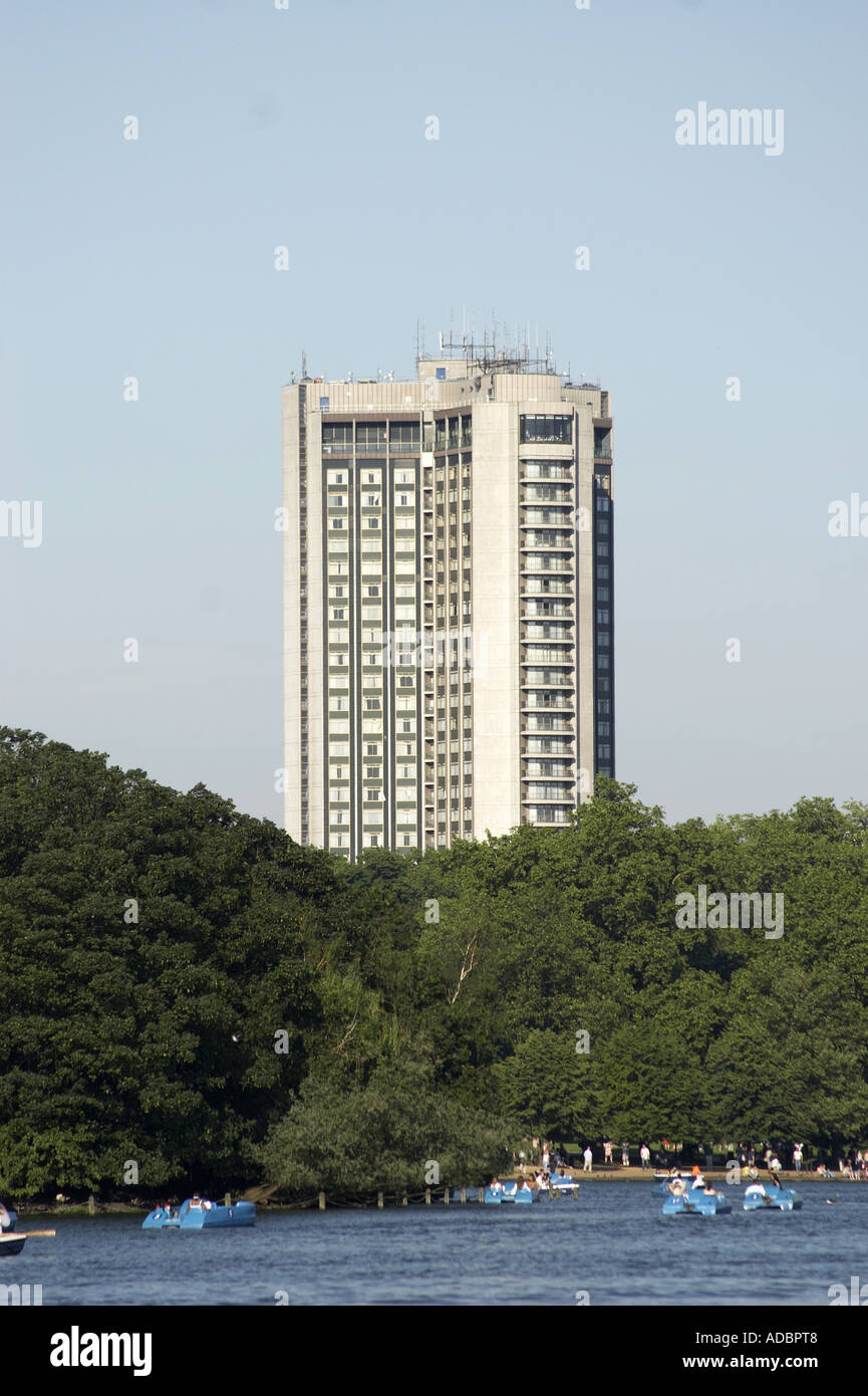 The Hilton Hotel in Park Lane Mayfair London Stock Photo