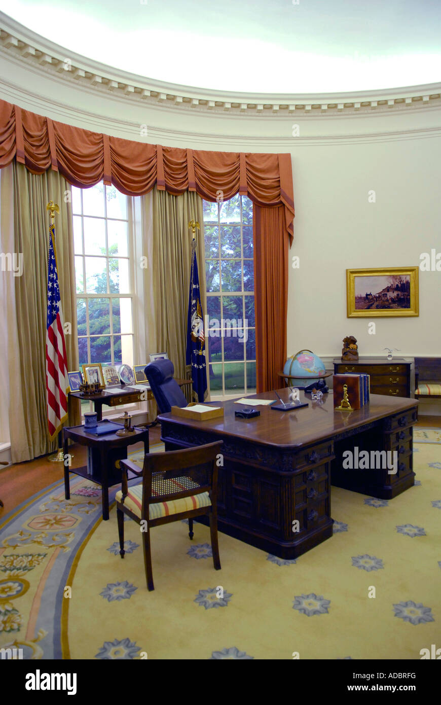 Presidents White House Oval Office at Gerald R Ford Presidential Museum
