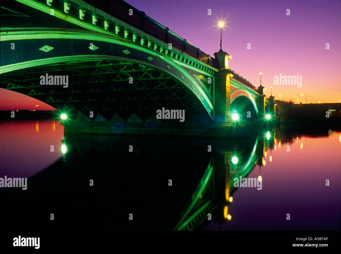 Victoria Jubilee Bridge Stockton on Tees Stock Photo