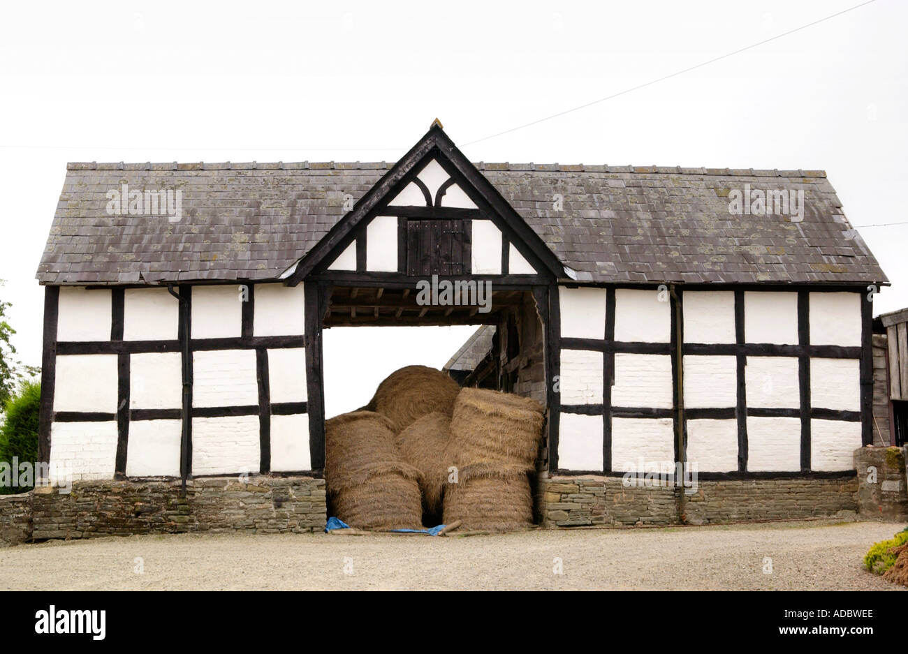 Old black white timber buildings hires stock photography and images