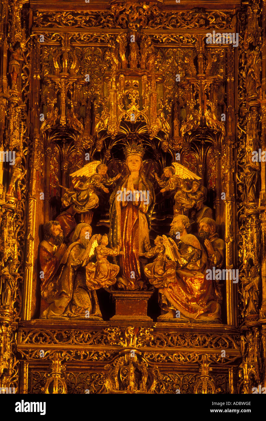 detail, main altarpiece, altarpiece, retable, retablo, Roman ...