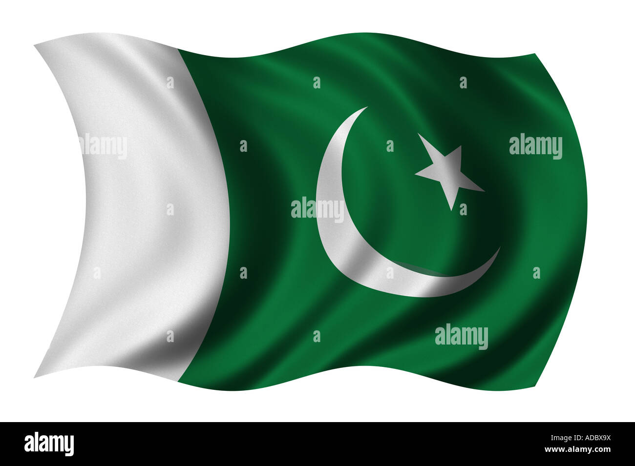 Flag of Pakistan Stock Photo