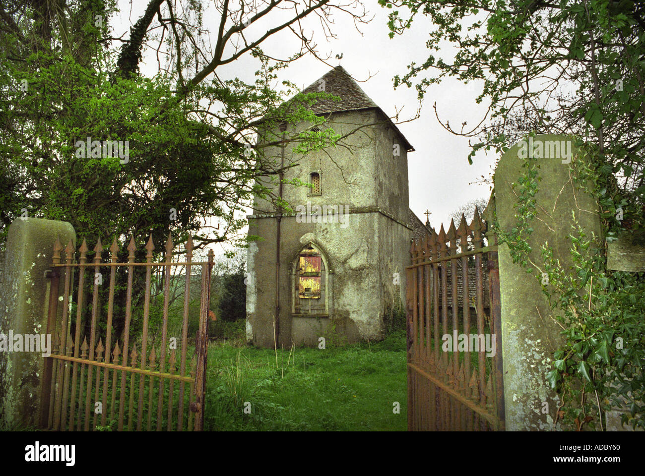 AN ABANDONED CHURCH IN NEWINGTON GLOUCESTERSHIRE UK Stock