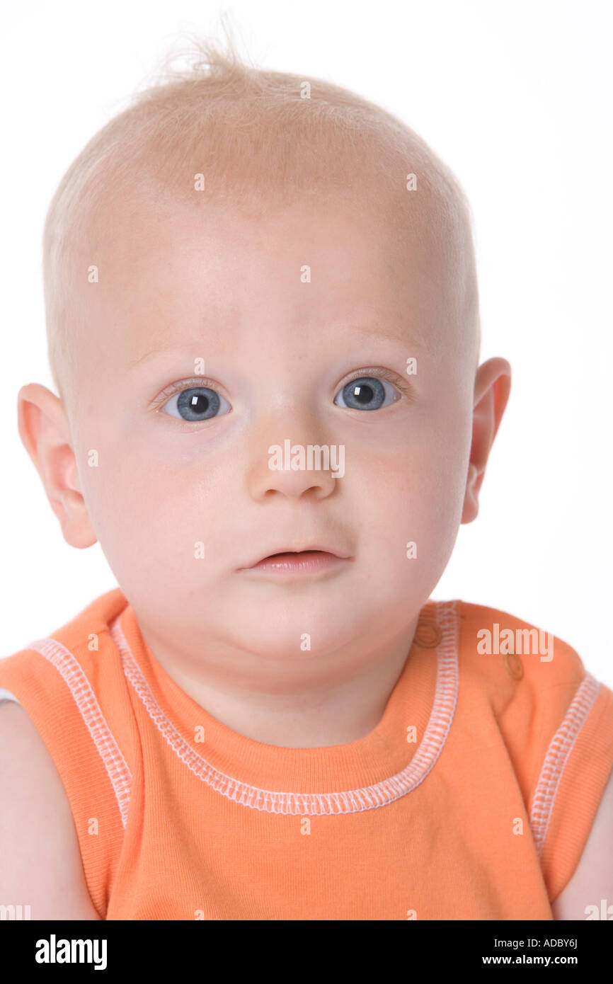 Portrait of a blond little boy Stock Photo