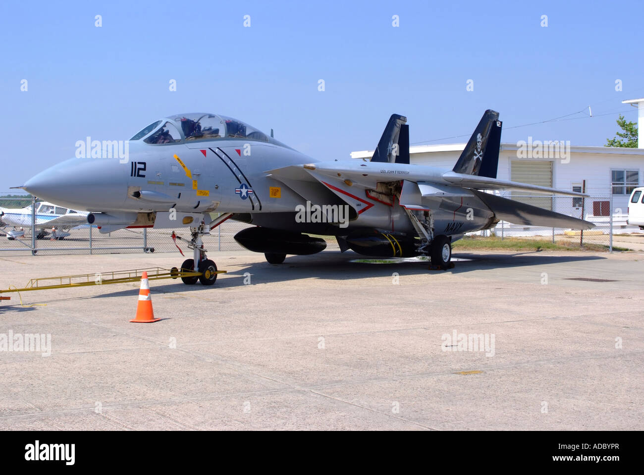 Grumman F-14 Tomcat Fighter Aircraft at Naval Air Station Wildwood Aviation Museum Cape May New Jersey United States America Stock Photo
