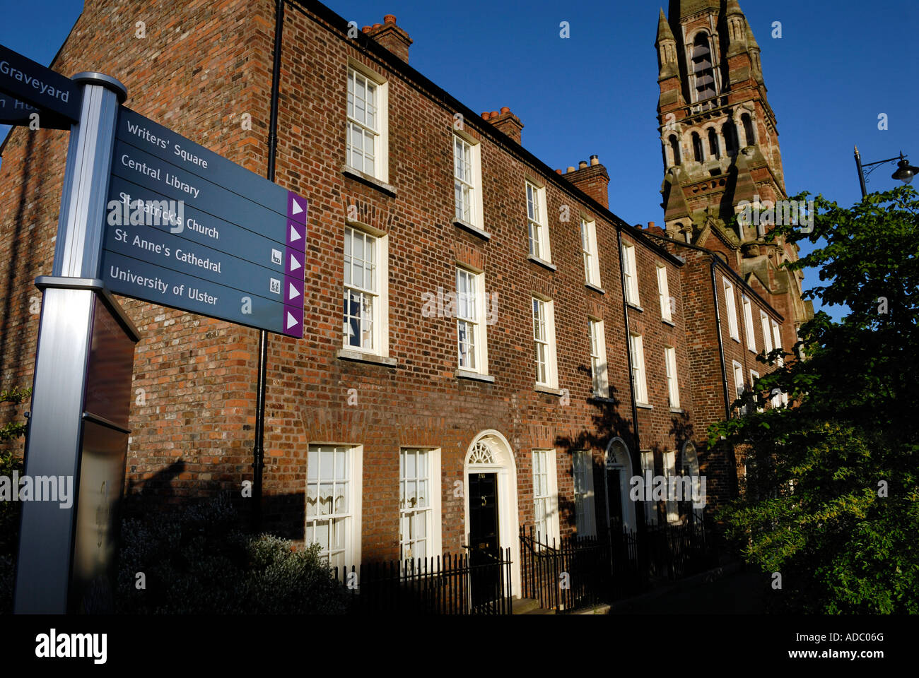 Street Signs, Belfast, Northern Ireland Stock Photo Alamy