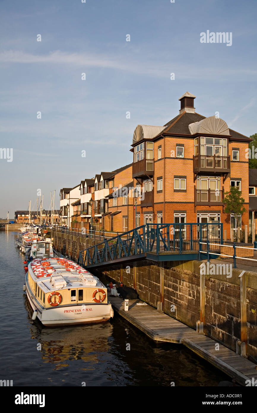 Apartments and marina Penarth Cardiff Wales UK Stock Photo Alamy