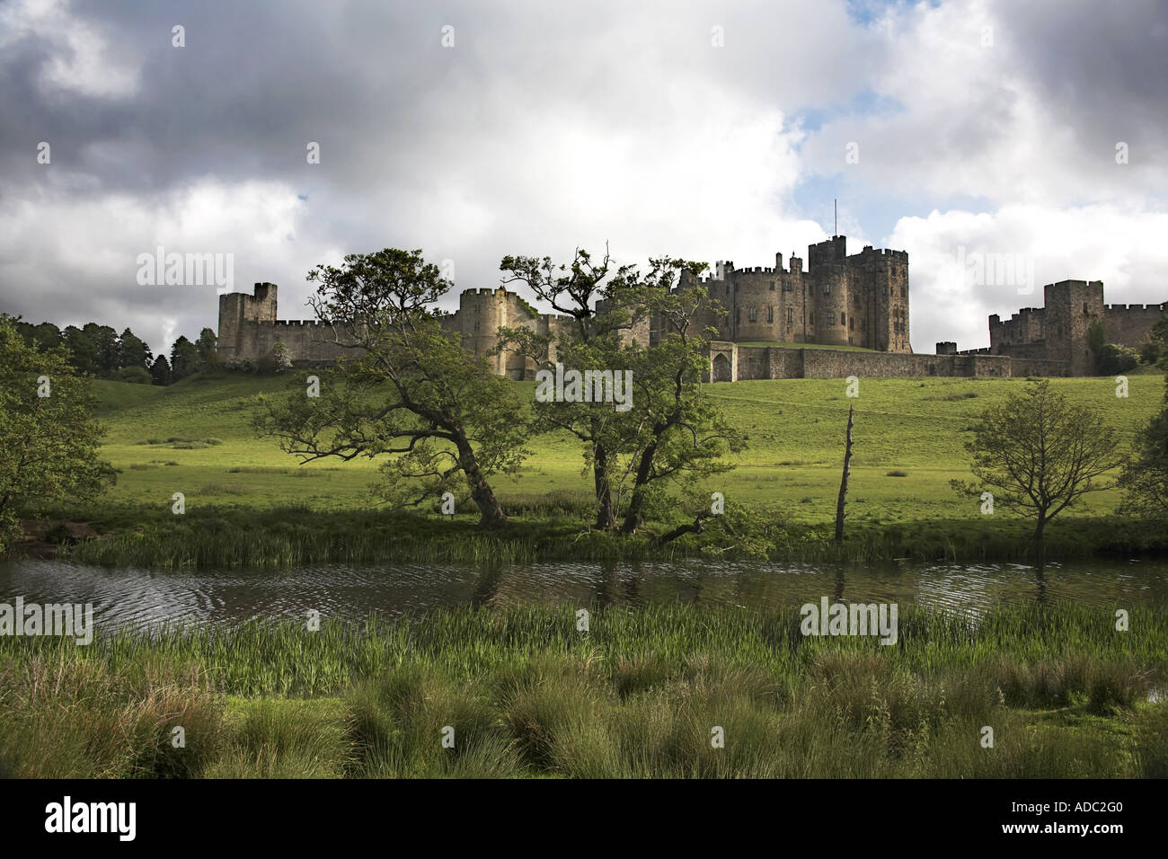 Alnwick Castle Northumberland England Ancestral Home of the Percy family Stock Photo