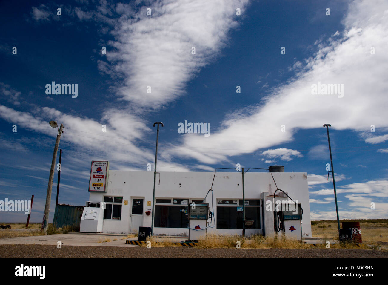 Abandoned Gas Station in Patagonia, Camarones, Chubut Province
