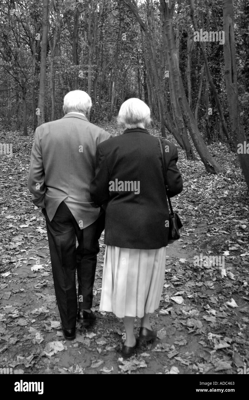 Couple in woods Black and White Stock Photos & Images - Alamy