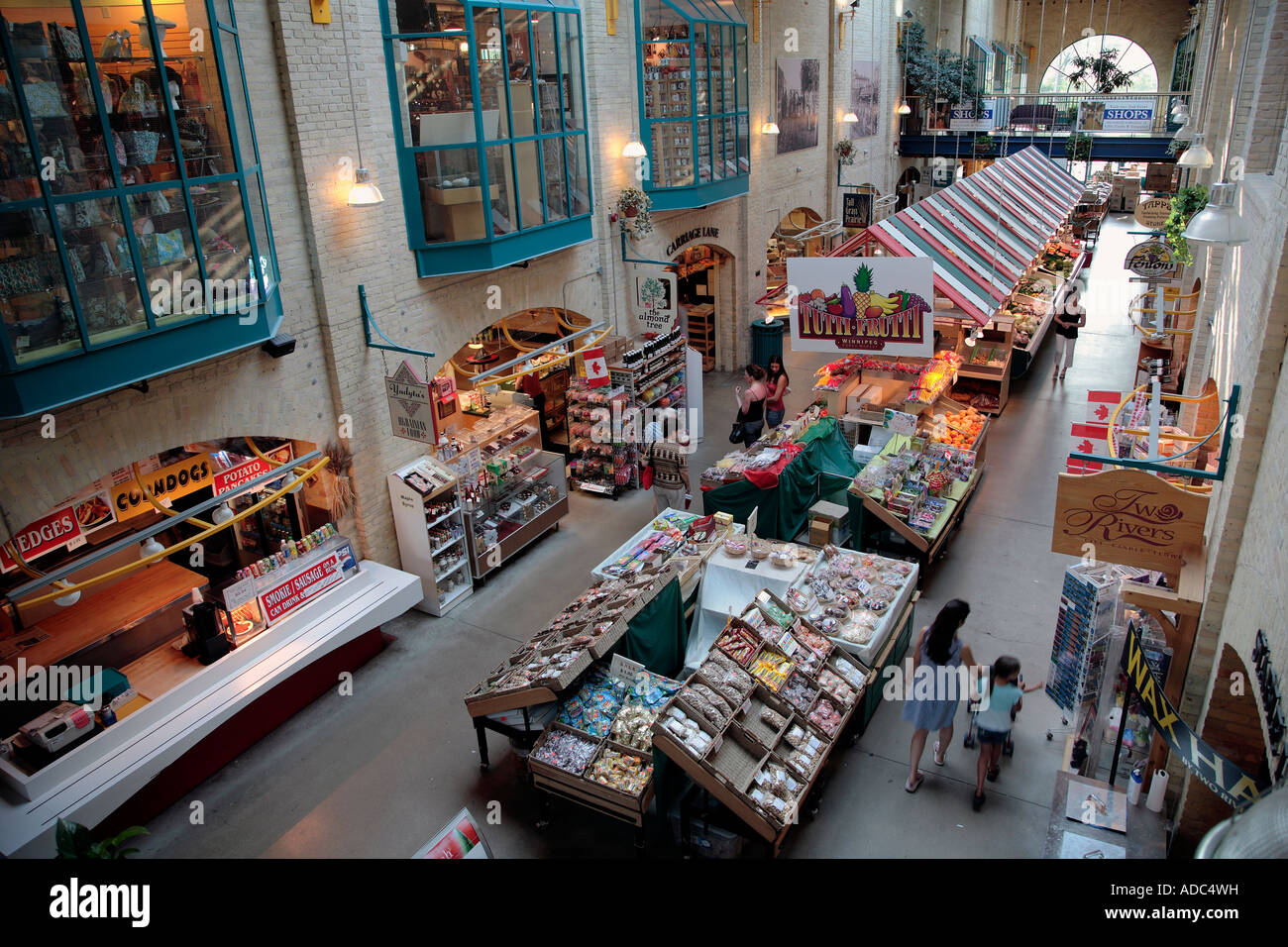 Canada Manitoba Winnipeg The Forks Market Stock Photo Alamy