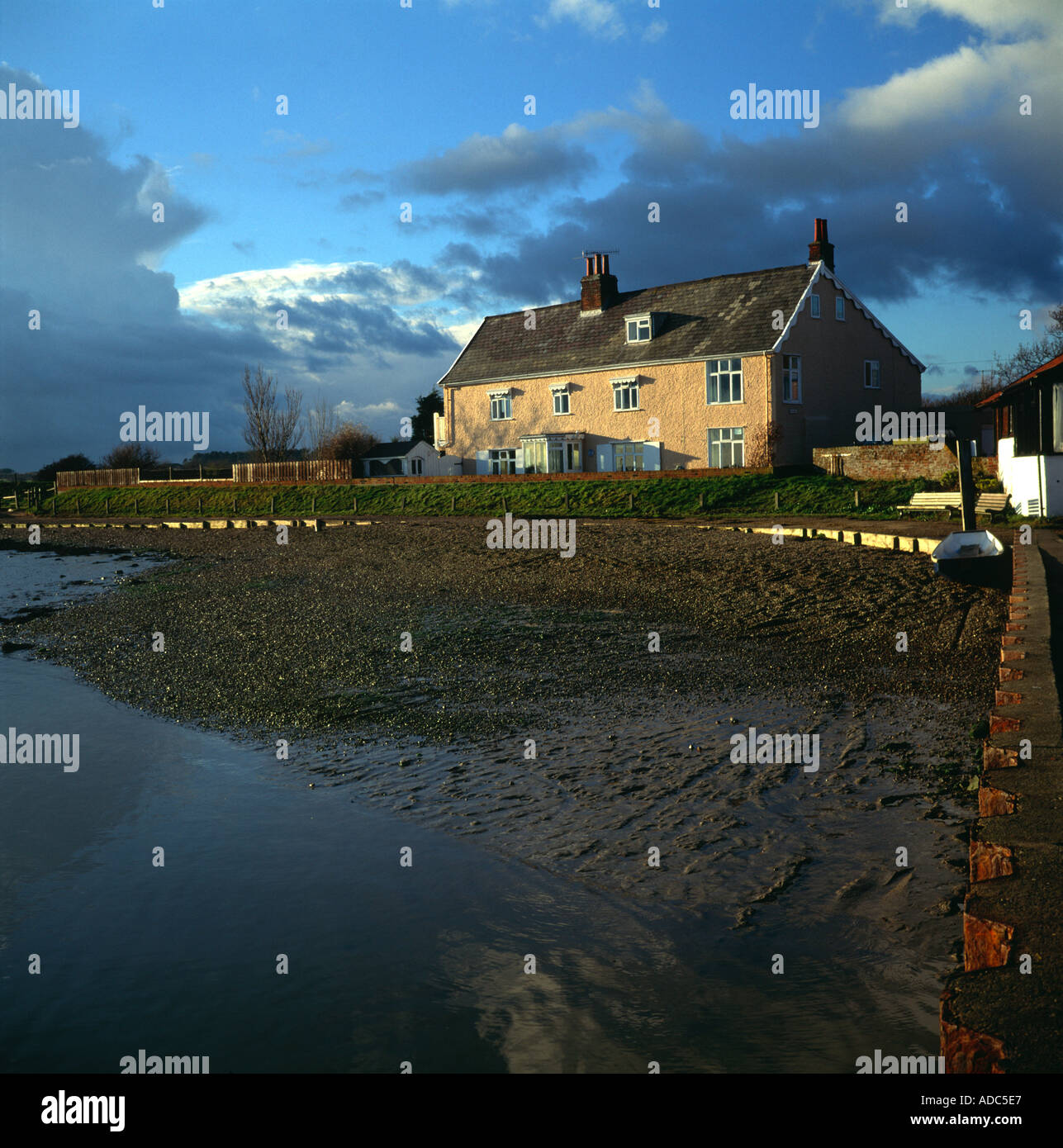 House next to Orford quay Suffolk England Stock Photo Alamy