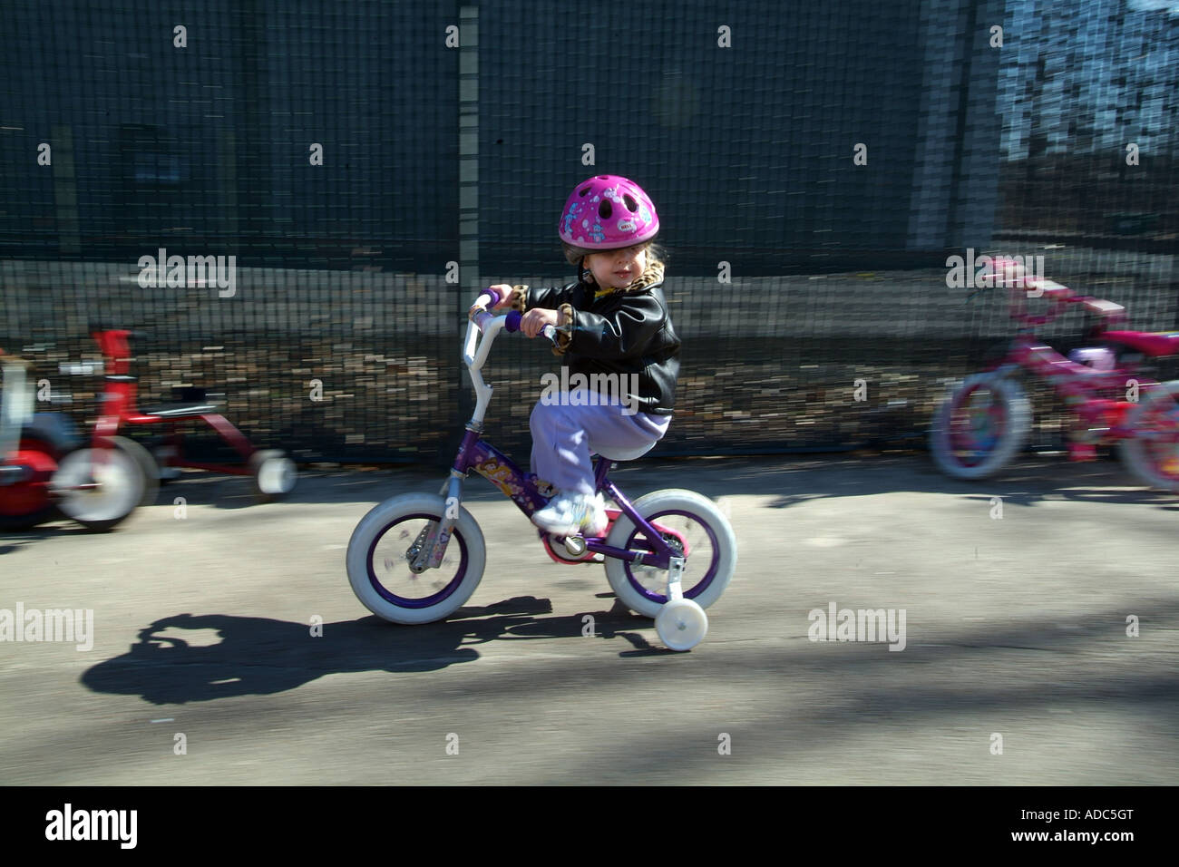 small bike with training wheels