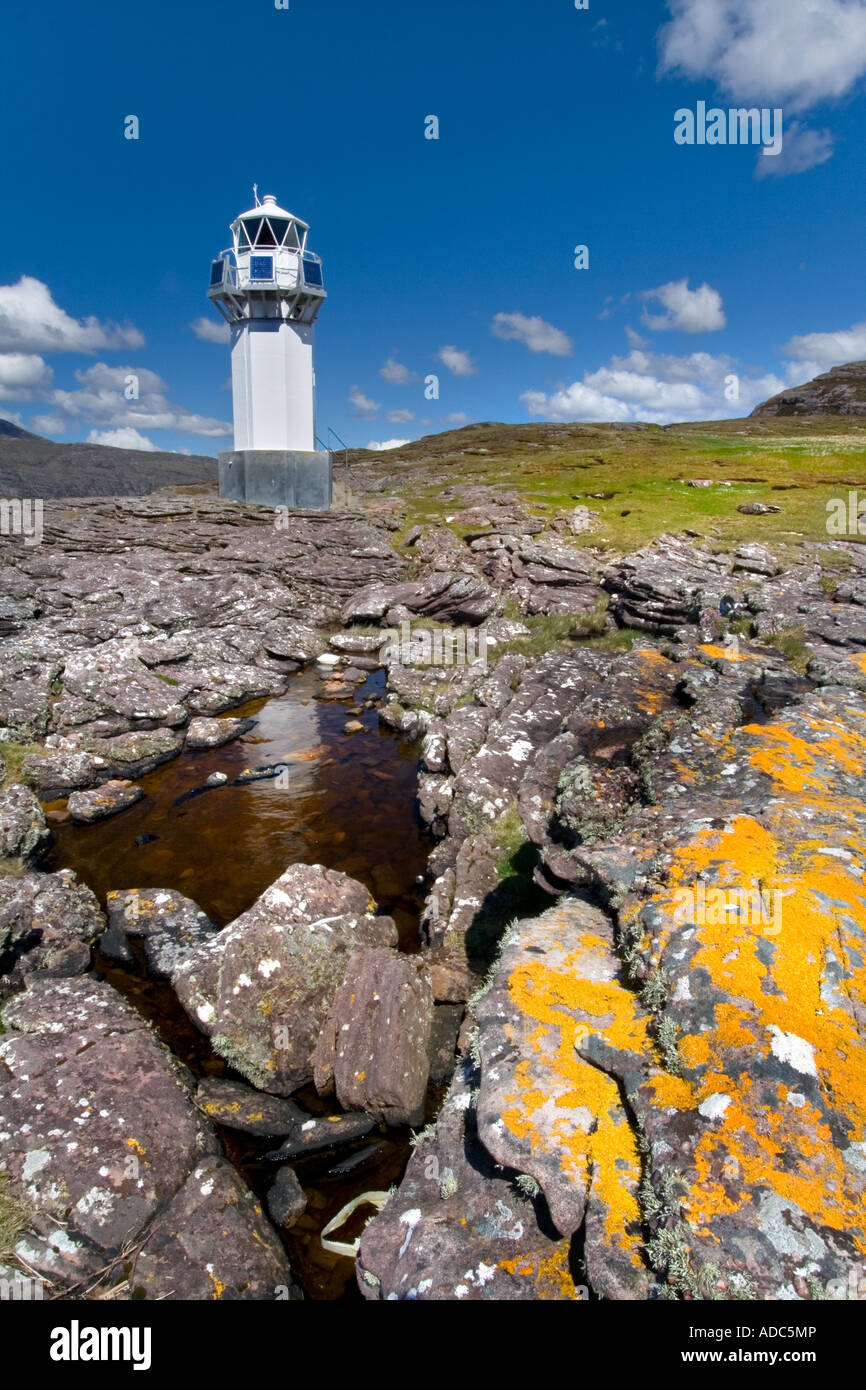 Rhue Lighthouse, Scotland Stock Photo - Alamy