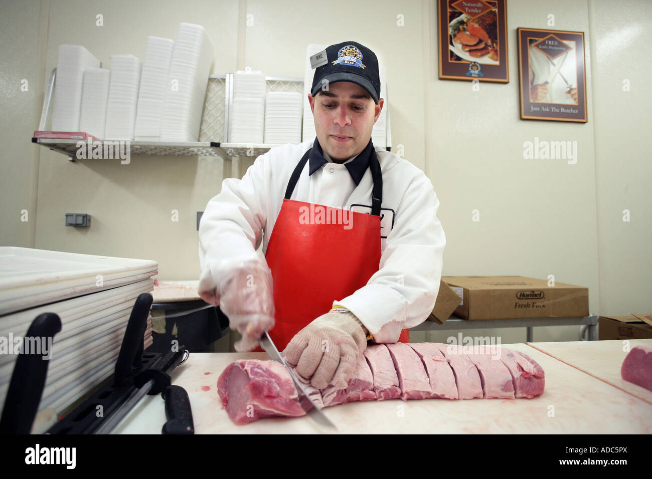 Meat Cutter High Resolution Stock Photography and Images Alamy