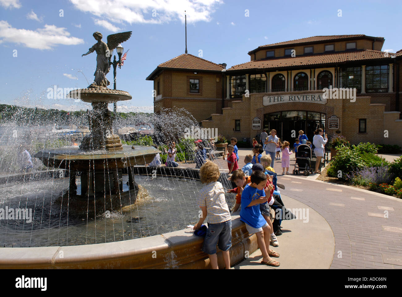The Riviera Lake Geneva docks at the popular tourist destination for