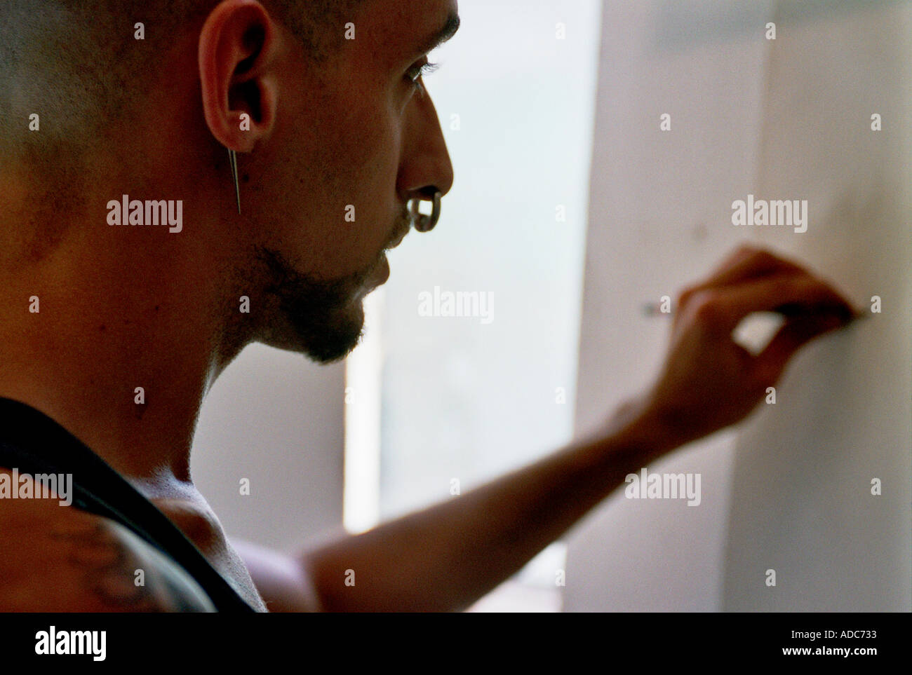 Out Work Drawing Artist sketching out work Stock Photo - Alamy