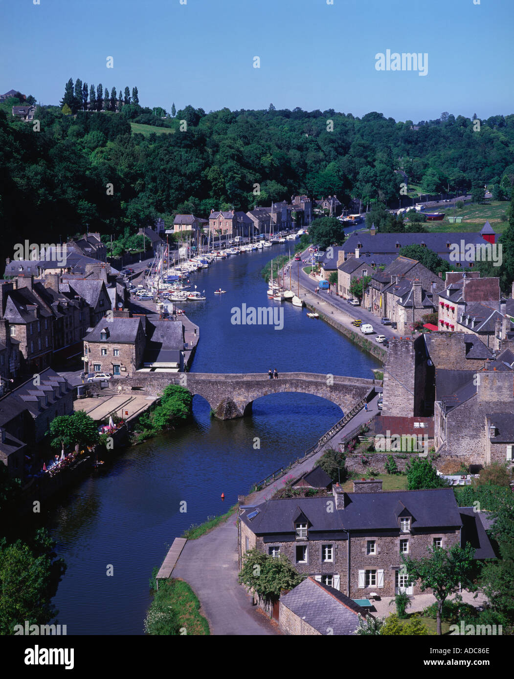 Dinan and River Rance Cotes d armor Brittany France Stock Photo - Alamy