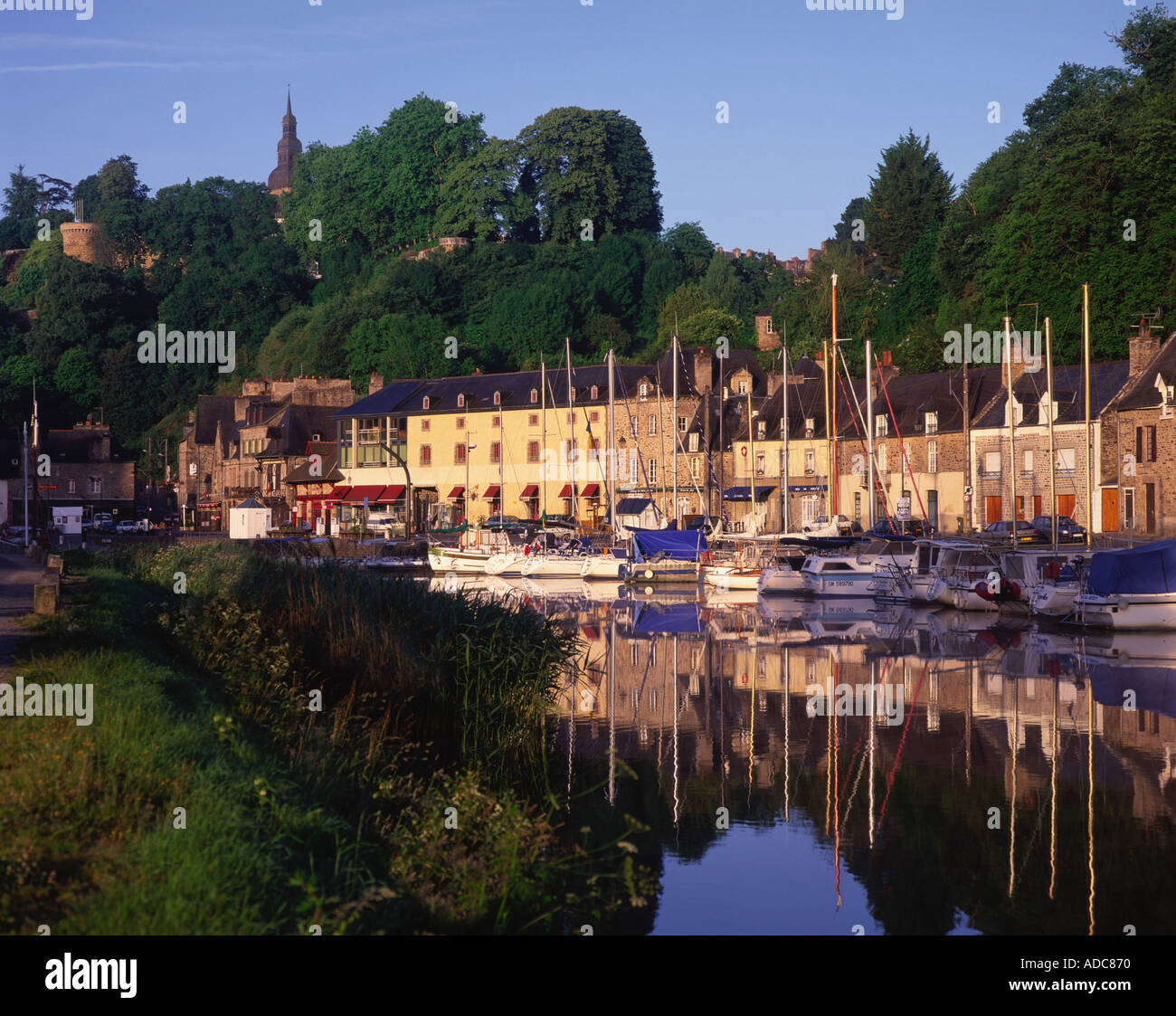Dinan and River Rance Cotes d armor Brittany France Stock Photo - Alamy