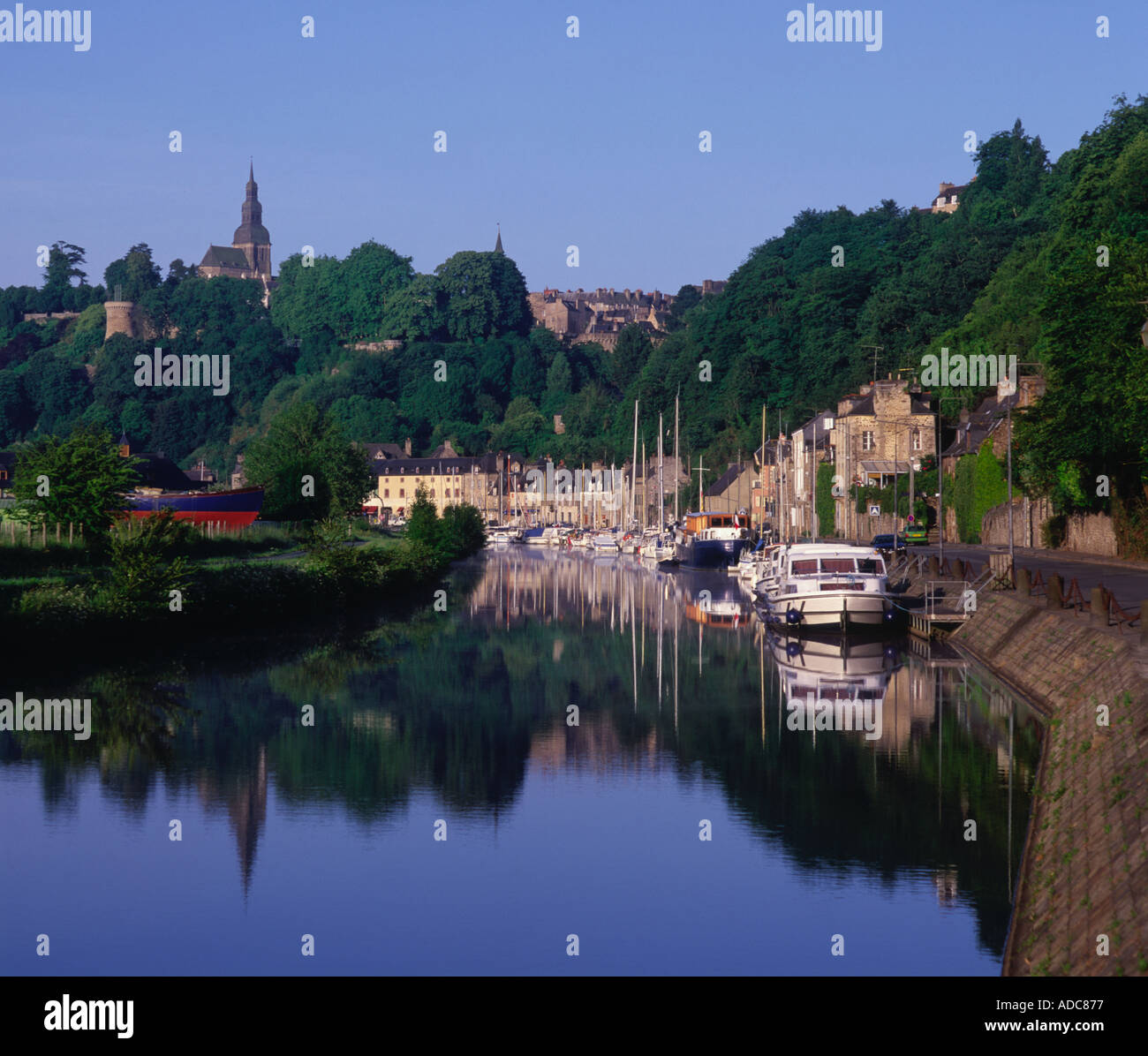 Dinan and River Rance Cotes d armor Brittany France Stock Photo - Alamy