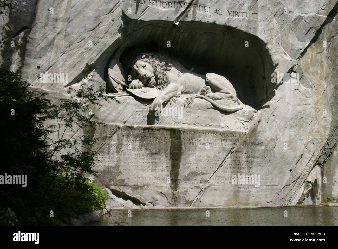 The Lion Monument, Lucerne, Switzerland Stock Photo